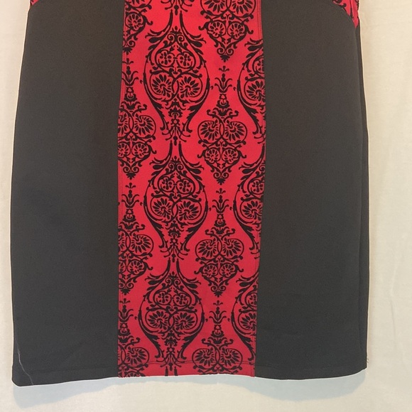EN FOCUS Studio Red and Black Dress Size 10 - Picture 3 of 9